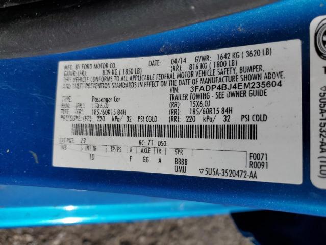 2014 FORD FIESTA SE #3296903837