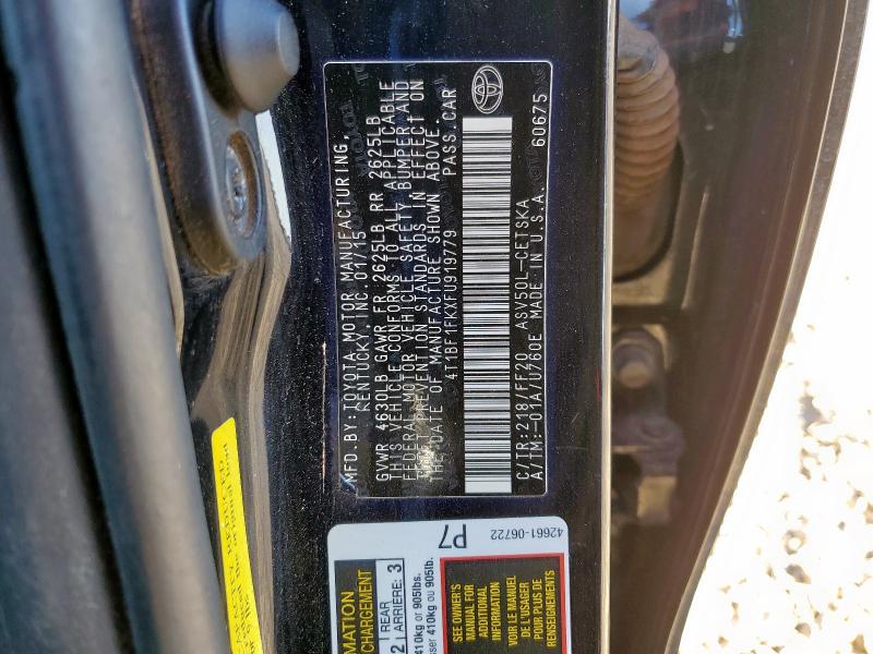 2015 TOYOTA CAMRY LE #3303001632