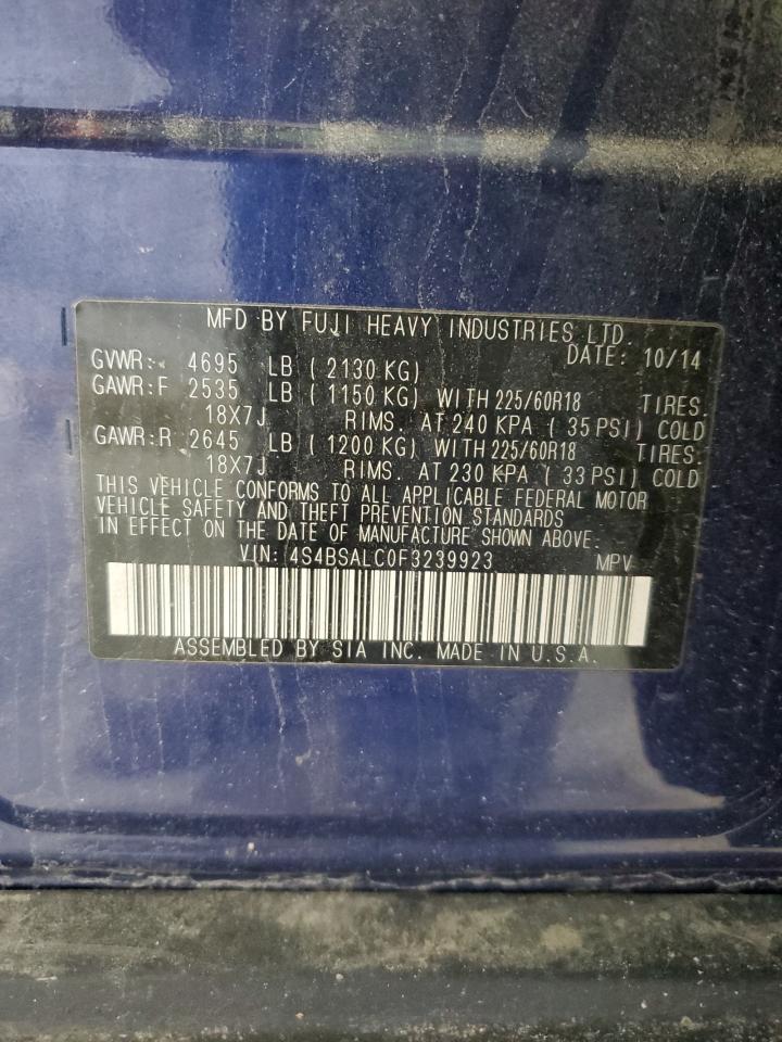 SUBARU OUTBACK 2.5I LIMITED