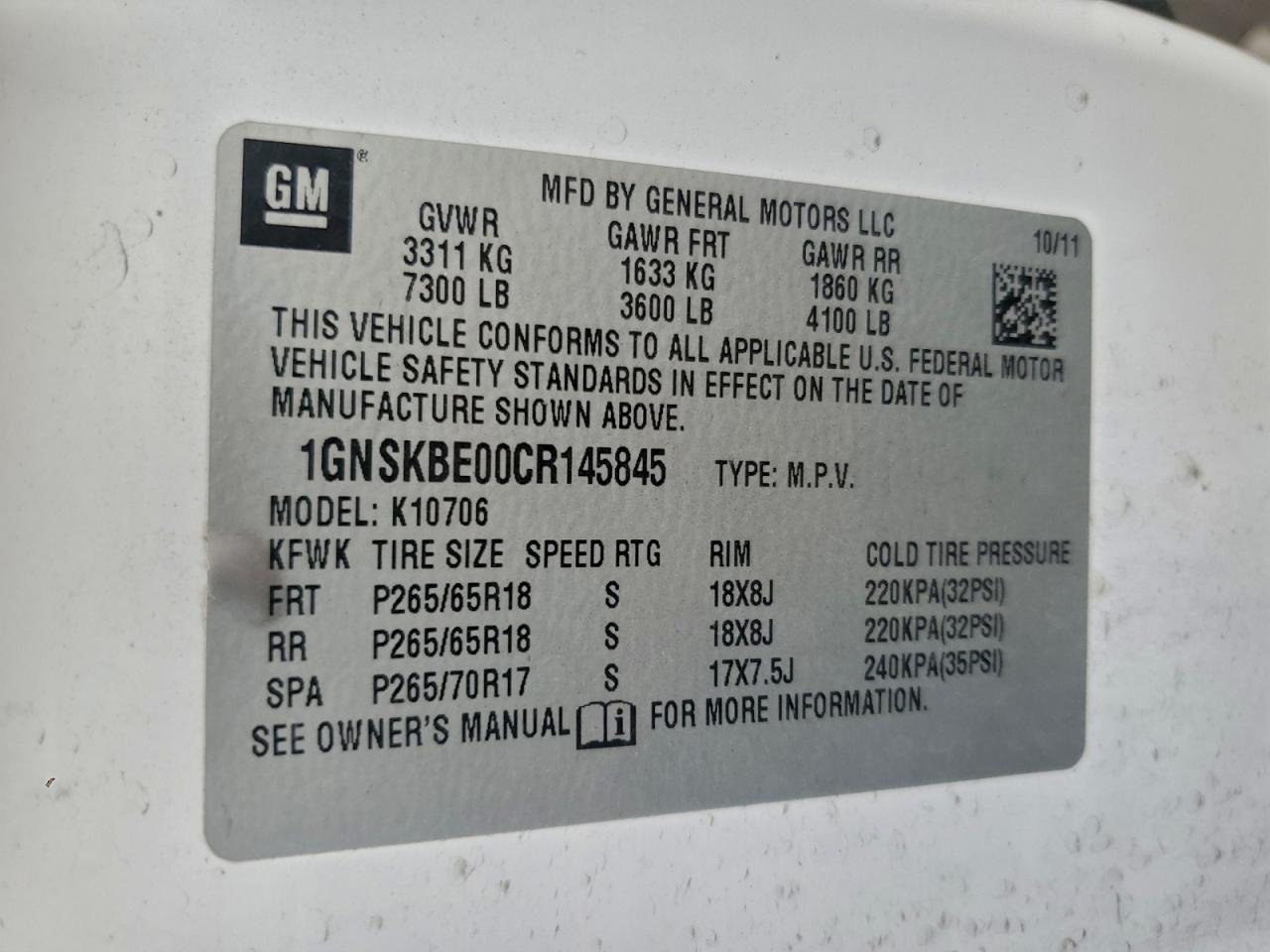 CHEVROLET TAHOE K1500 LT