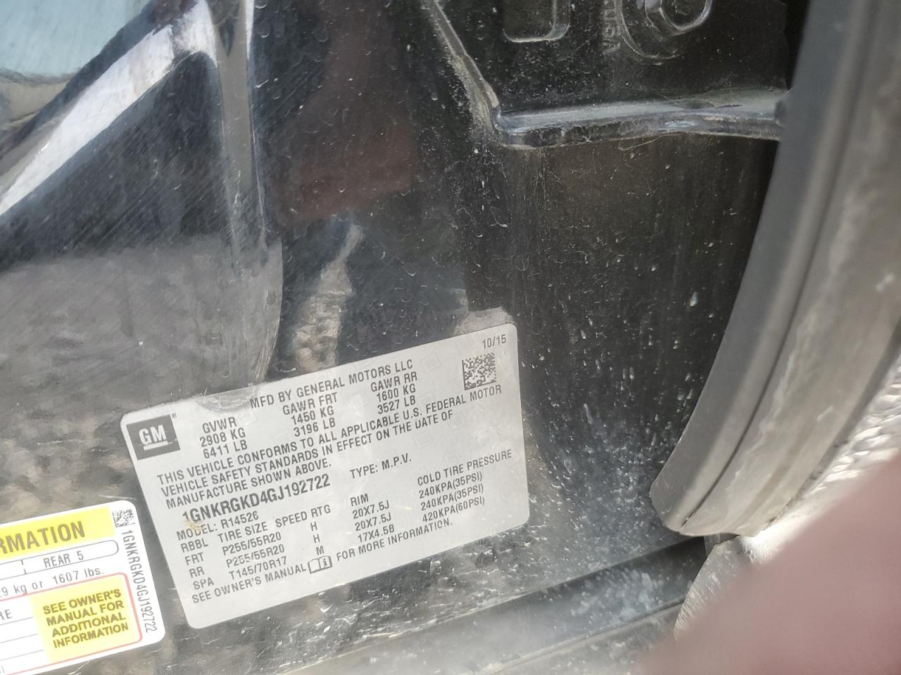 CHEVROLET TRAVERSE LT