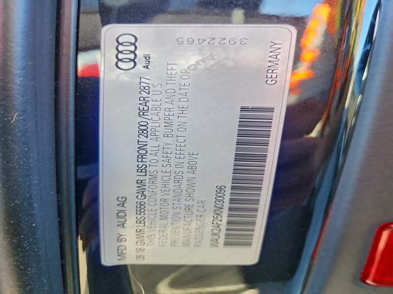 2019 AUDI A6 PREMIUM #3302639005