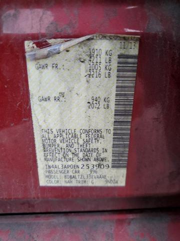 2014 NISSAN ALTIMA 2.5 #3301609662