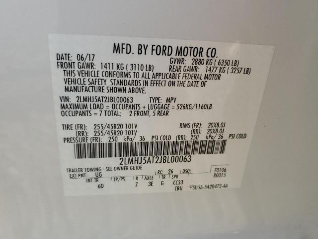 2018 LINCOLN MKT #3296349120