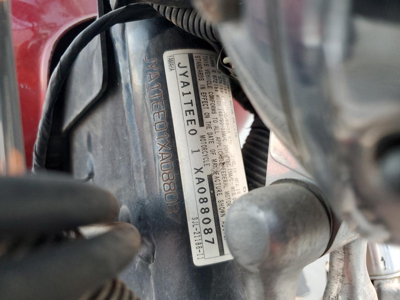 Lot #3291518943 1999 YAMAHA XV1100 S