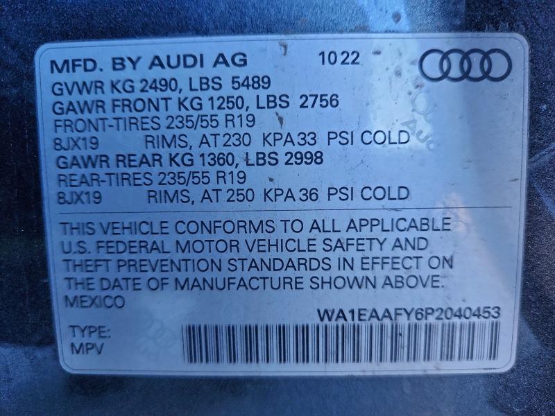 2023 AUDI Q5 PREMIUM #3297495253