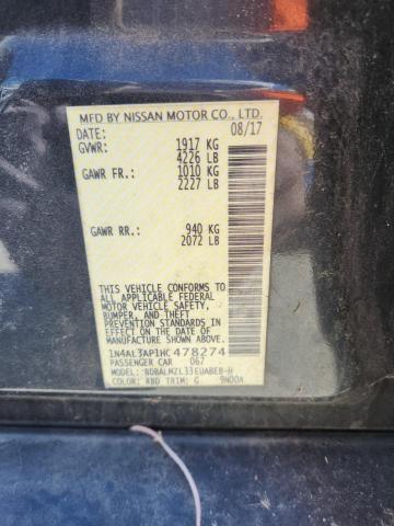 2017 NISSAN ALTIMA #3311557238