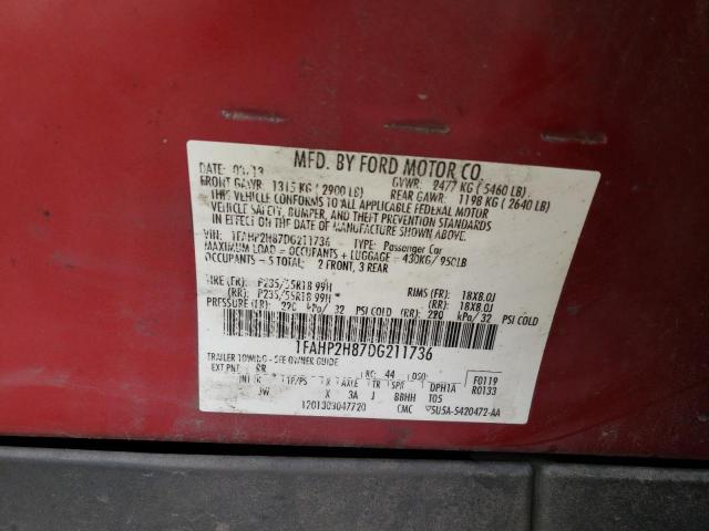 2013 FORD TAURUS SEL #3290263223