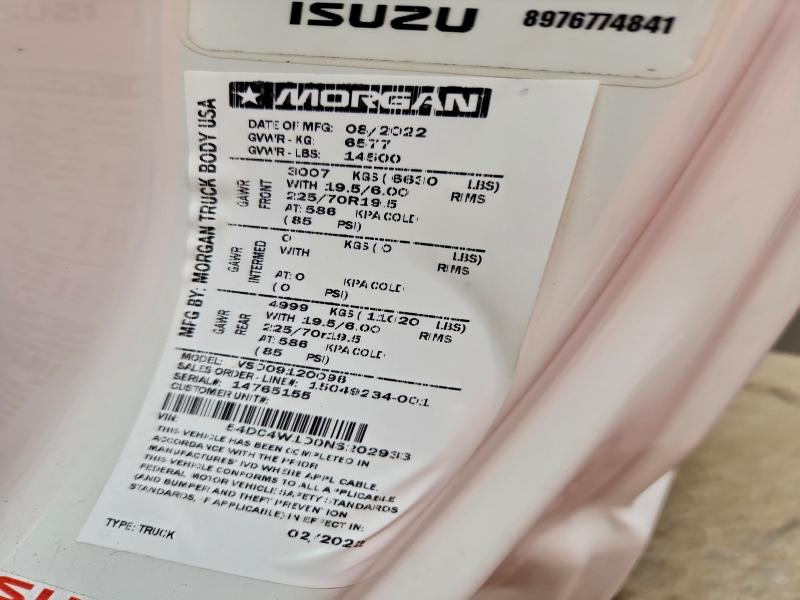 2022 ISUZU NPR HD #3297963875