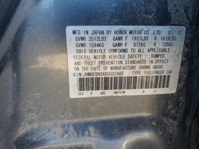 2013 HONDA FIT - JHMGE8H34DC002480