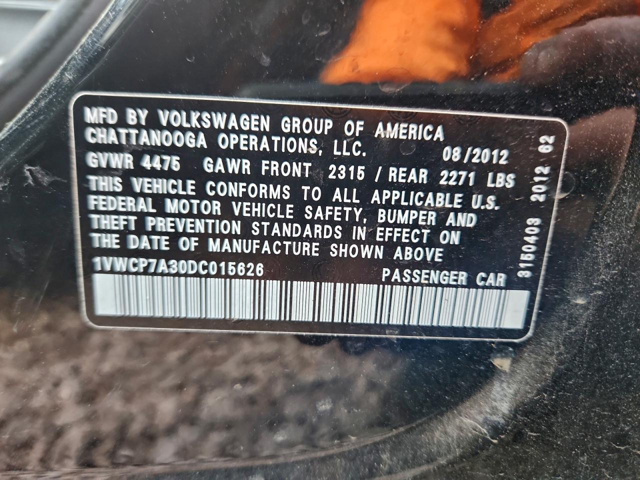 VOLKSWAGEN PASSAT SEL