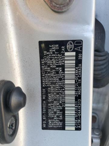 2018 TOYOTA COROLLA L #3303880704