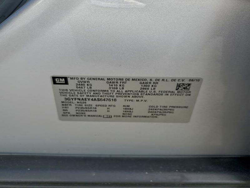 2010 CADILLAC SRX LUXURY #3302816960