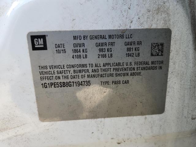 2016 CHEVROLET CRUZE LIMI #3290273233