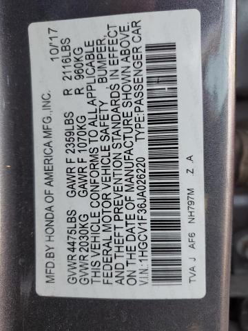 2018 HONDA ACCORD SPO #3297945802