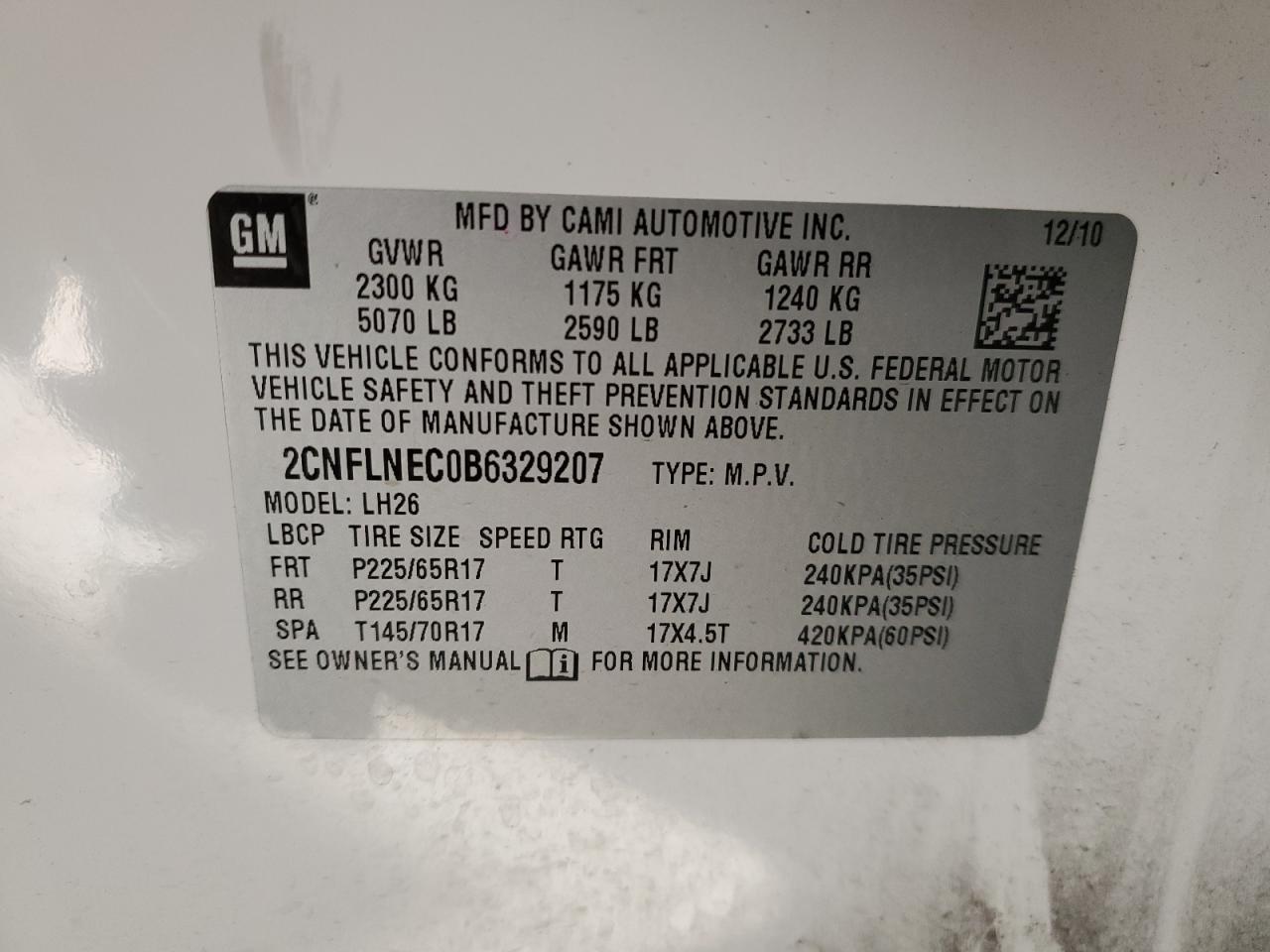 CHEVROLET EQUINOX LT