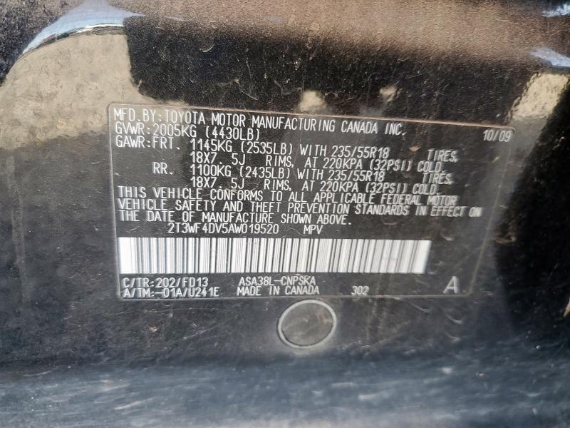 2010 TOYOTA RAV4 SPORT #3291226028