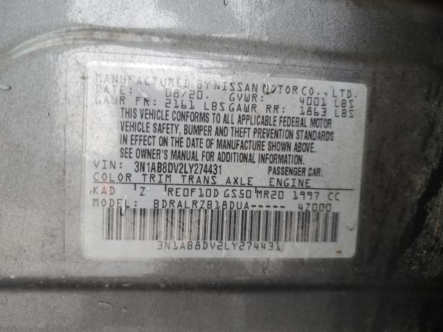 2020 NISSAN SENTRA SR #3296432677