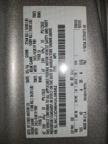 2017 LINCOLN MKC RESERV #3296327404