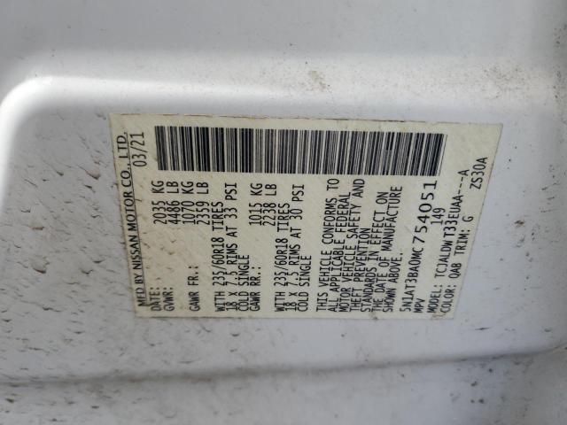 2021 NISSAN ROGUE SV #3291192966