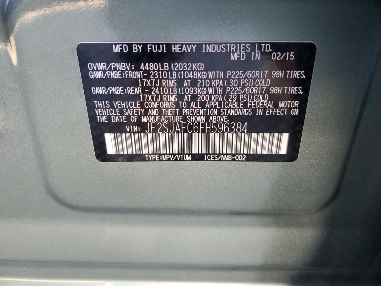 SUBARU FORESTER 2.5I PREMIUM