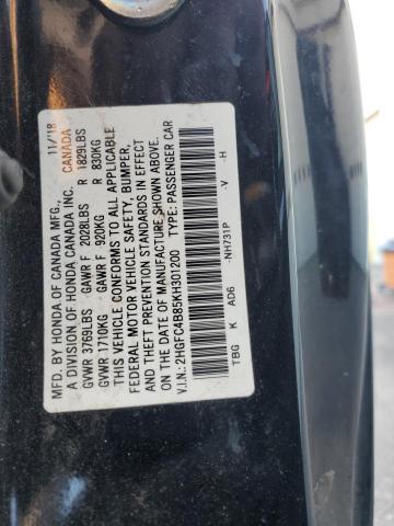 2019 HONDA CIVIC SPOR #3291417169