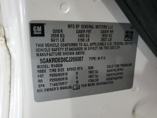 2012 BUICK ENCLAVE #3297948802