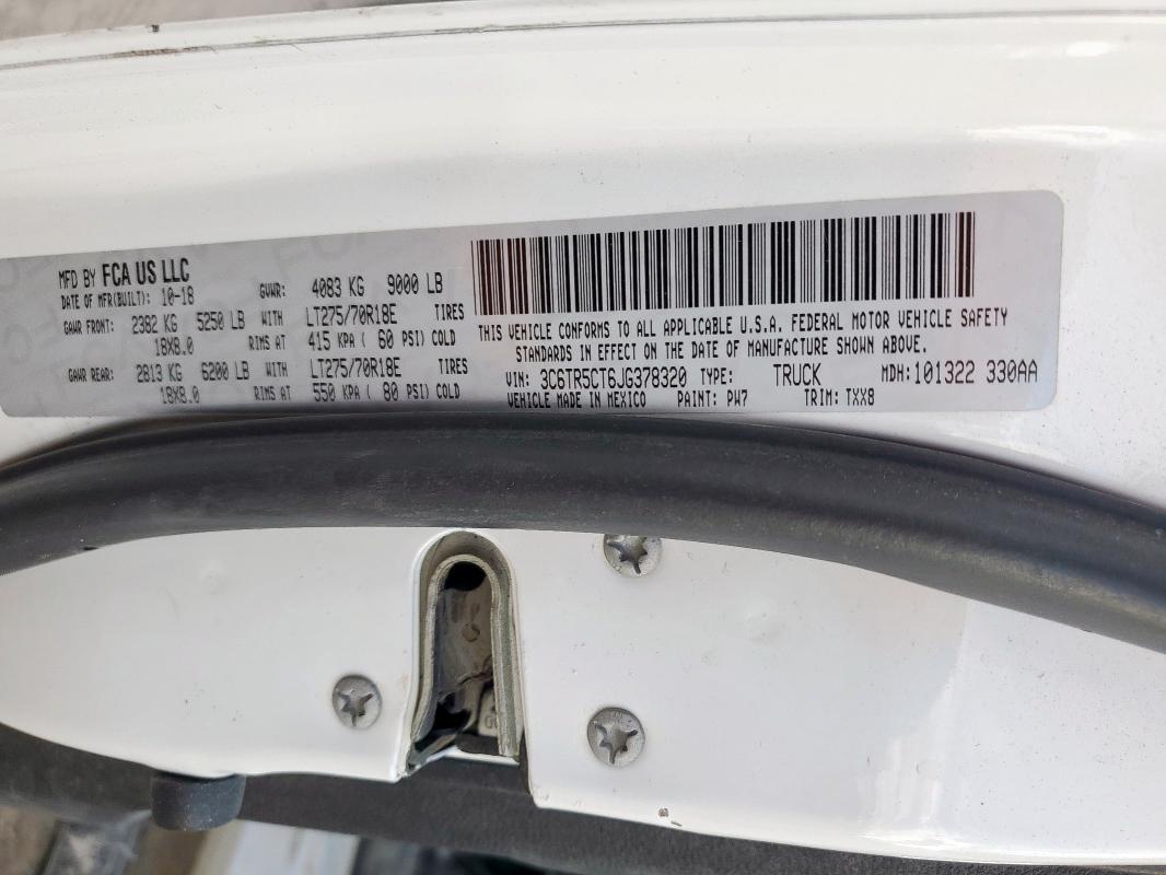 2018 RAM 2500 ST #3301593622