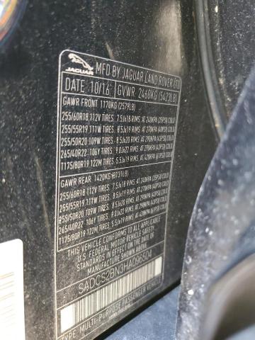 2017 JAGUAR F-PACE - SADCS2BN3HA096504