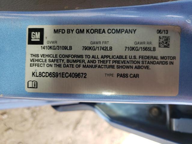 2014 CHEVROLET SPARK 1LT #3301791391