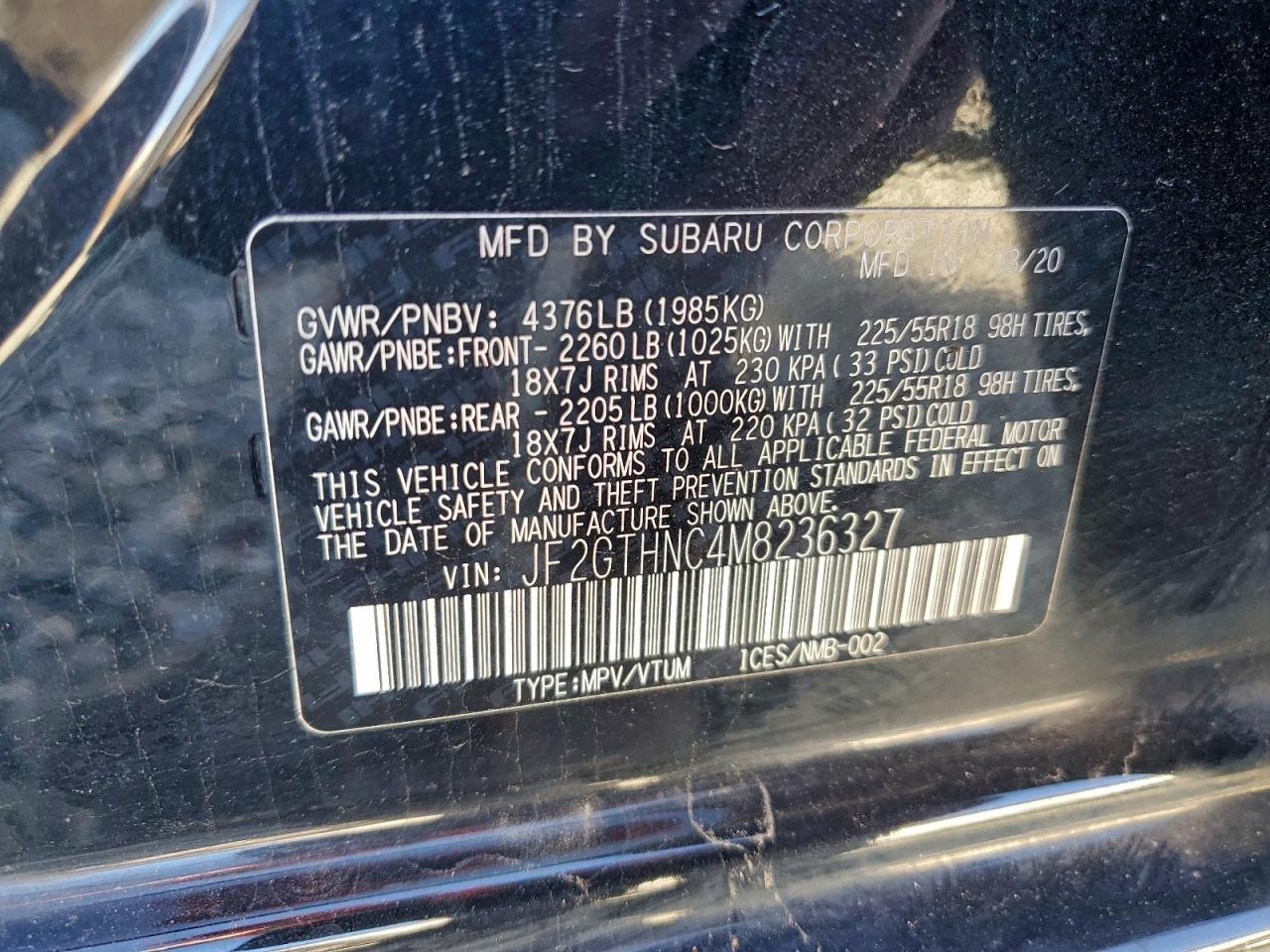 SUBARU CROSSTREK LIMITED