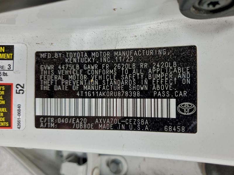 2024 TOYOTA CAMRY SE N #3303590928