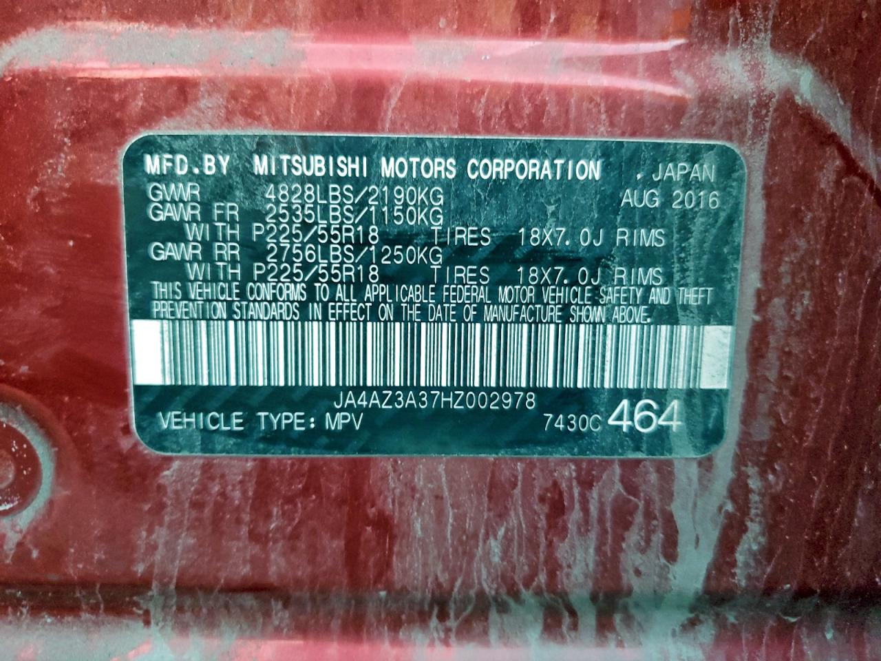 MITSUBISHI OUTLANDER SE