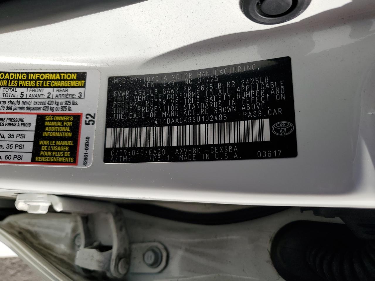 Lot #3302890952 2025 TOYOTA CAMRY XSE