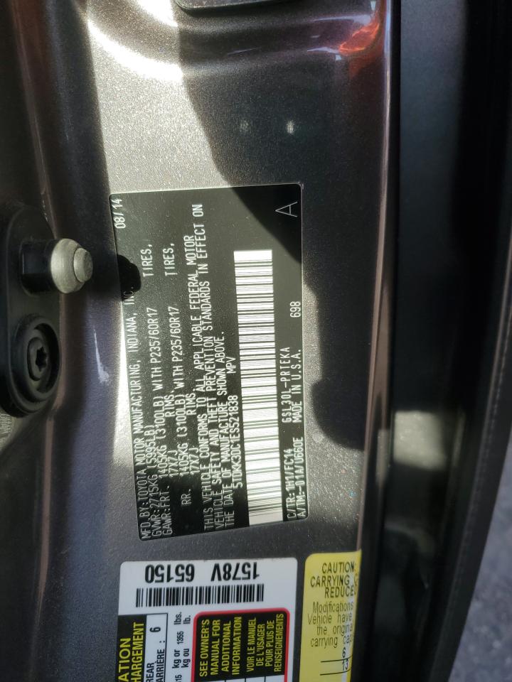 Lot #3291451501 2014 TOYOTA SIENNA LE