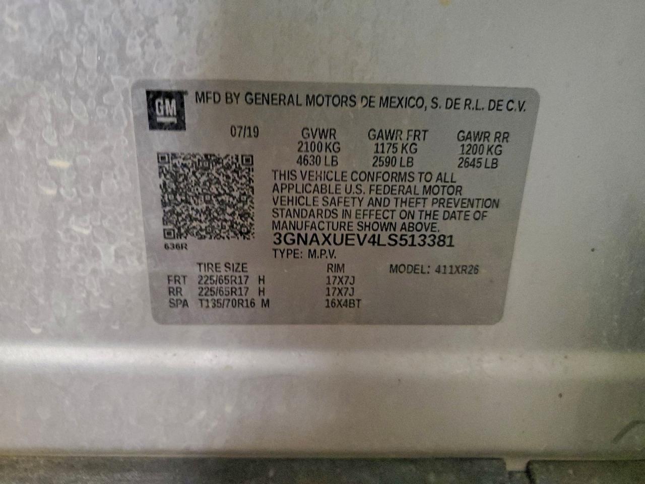 CHEVROLET EQUINOX LT