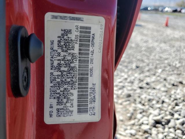 2013 TOYOTA COROLLA BA #3296522333