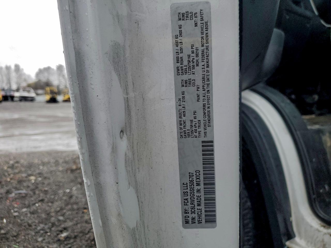 Lot #3310385010 2025 RAM PROMASTER