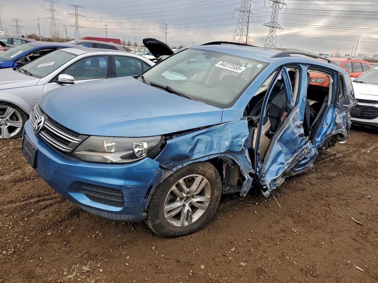 Lot #3298195071 2017 VOLKSWAGEN TIGUAN S