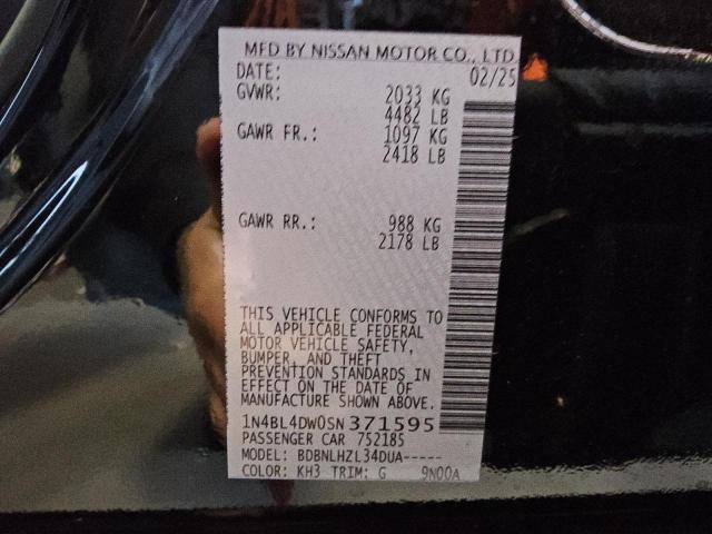 2025 NISSAN ALTIMA SV - 1N4BL4DW0SN371595