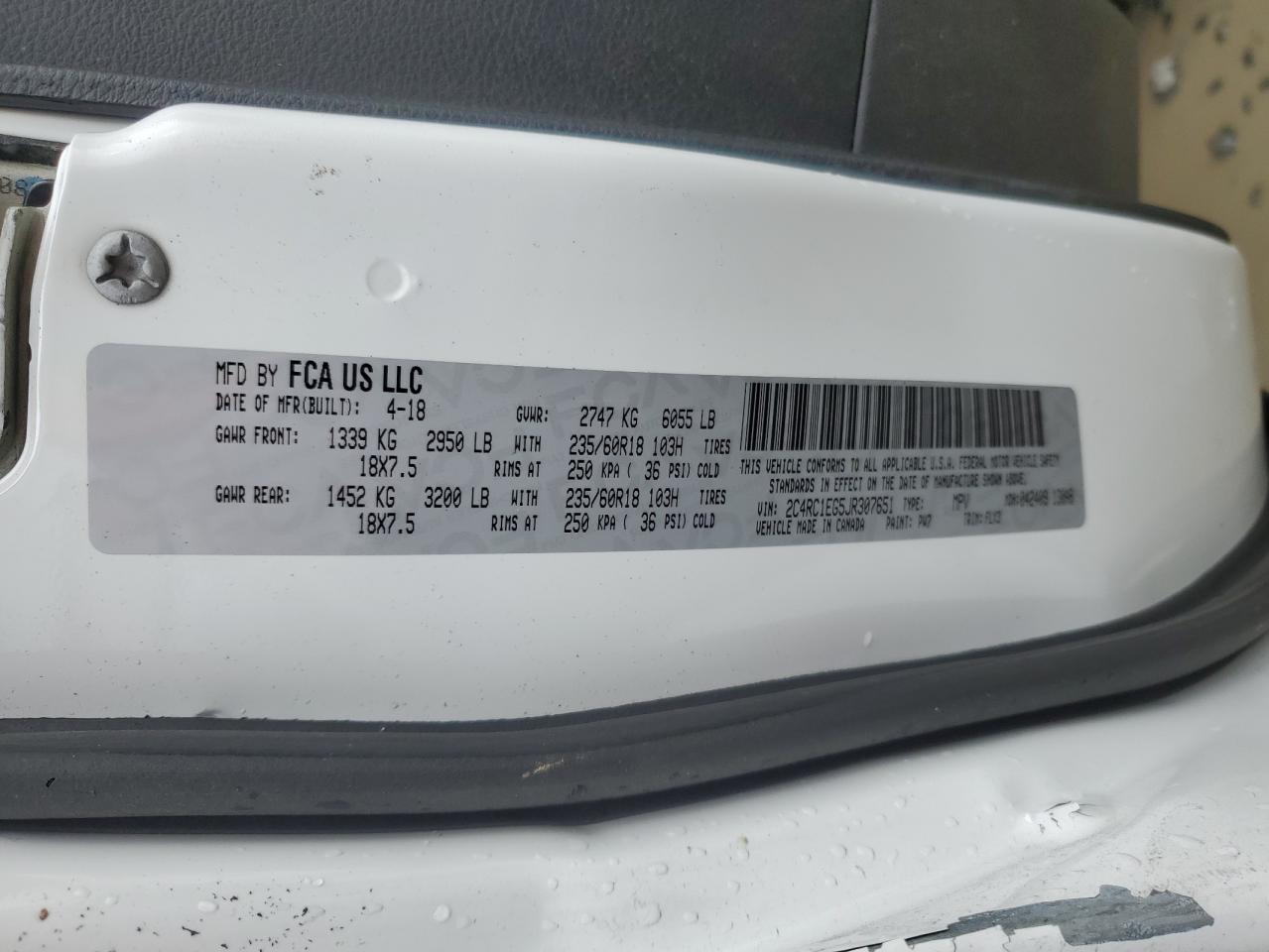 CHRYSLER PACIFICA TOURING L PLUS