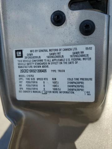 2002 CHEVROLET SILVERADO #3304822542