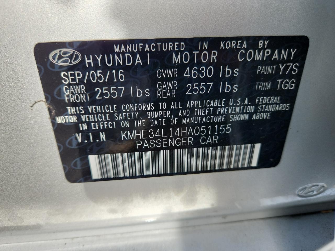HYUNDAI SONATA HYBRID