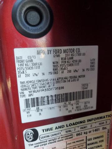 2013 FORD EXPEDITION #3296219433