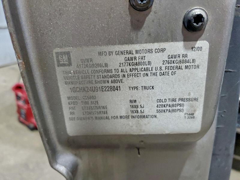 2001 CHEVROLET SILVERADO #3297959775