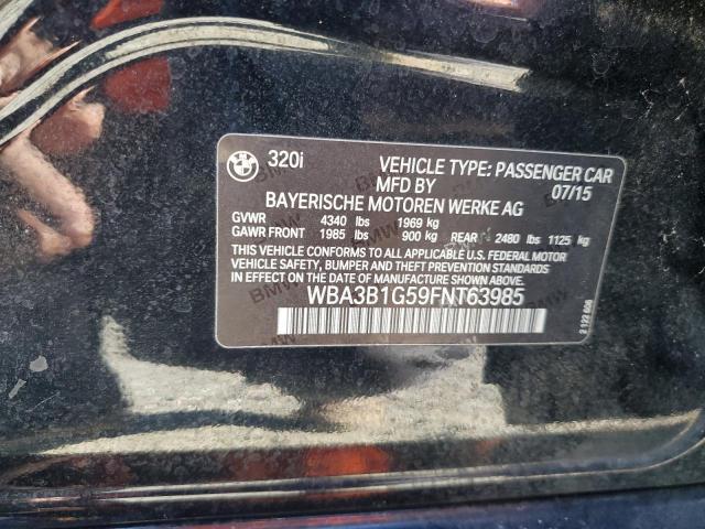 2015 BMW 320 I - WBA3B1G59FNT63985