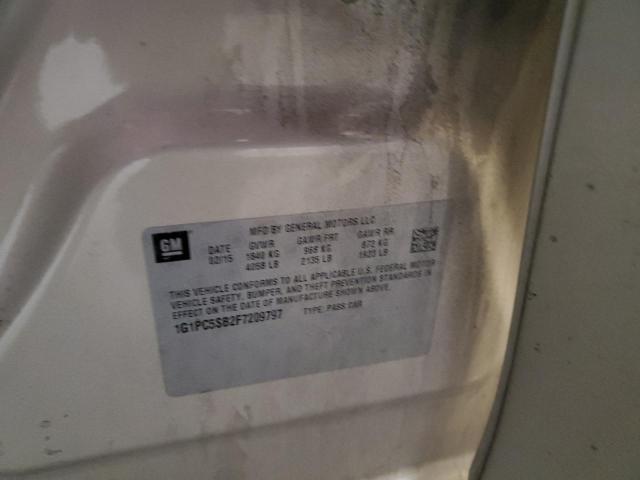 2015 CHEVROLET CRUZE LT #3284692354