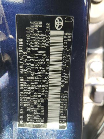 2020 TOYOTA COROLLA LE #3316076244