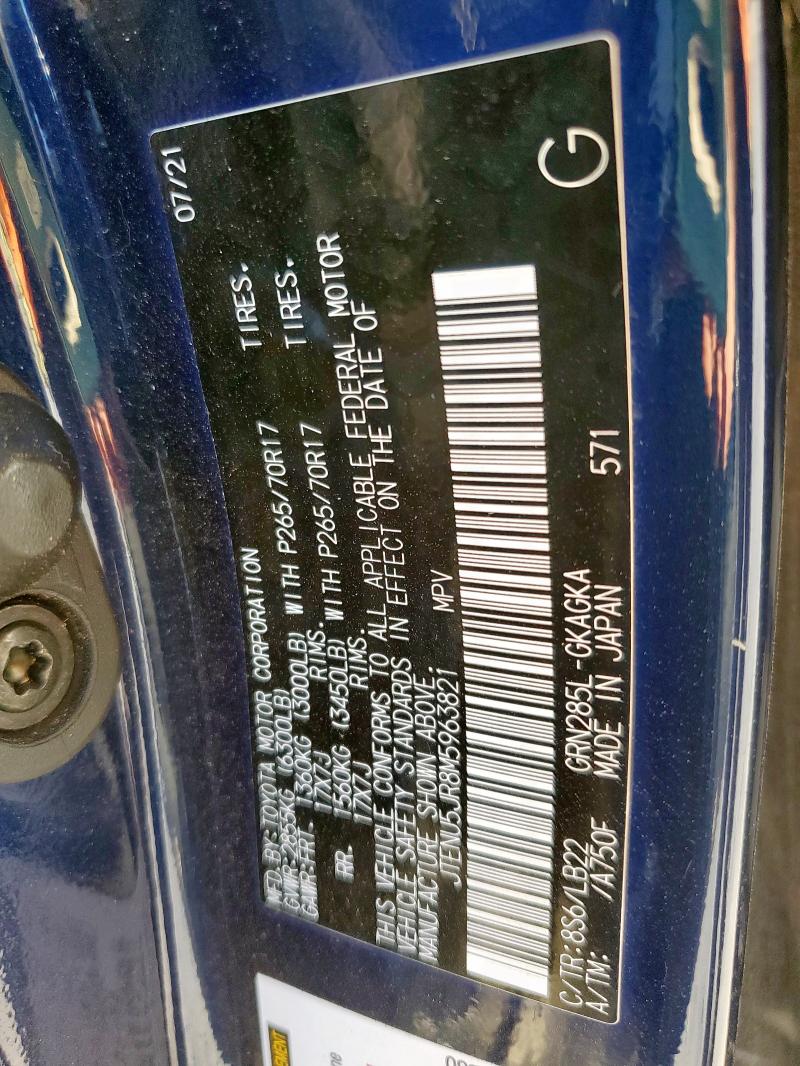 2021 TOYOTA 4RUNNER SR #3298086159