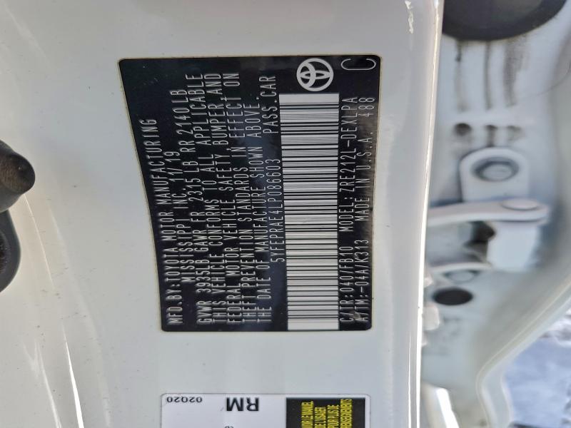 2020 TOYOTA COROLLA LE #3304676928